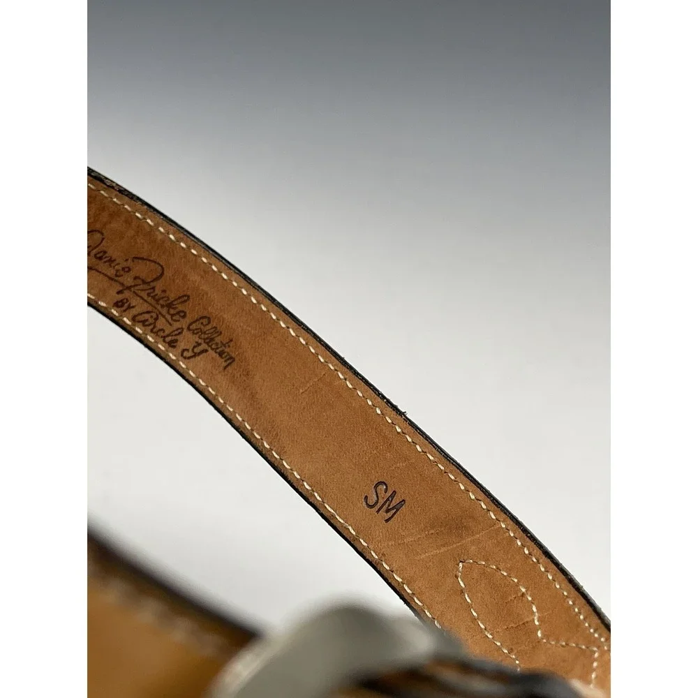 Janie Fricke Collection by circle Y Leather SM‎ Belt Vintage 80's Rodeo Snake
